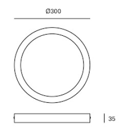 Downlight superficie Easy redondo blanco 24W 4000K Forlight